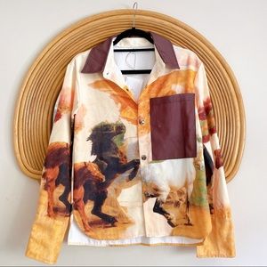 Clon’s Womens Denim Cotton Shirt Jacket